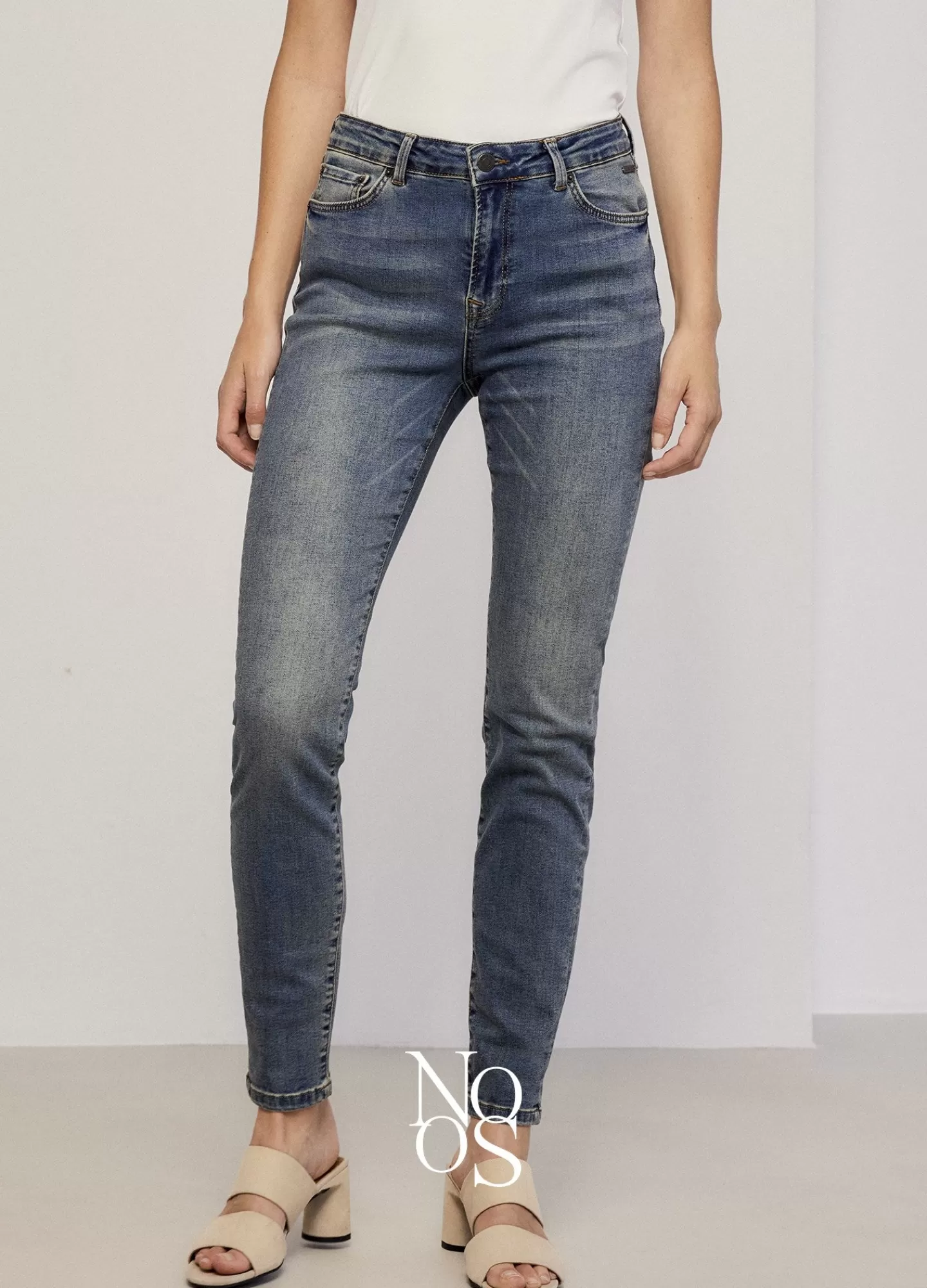 Basics | Jeans>Summum Blue Daze Denim Tapered Jeans Blauw