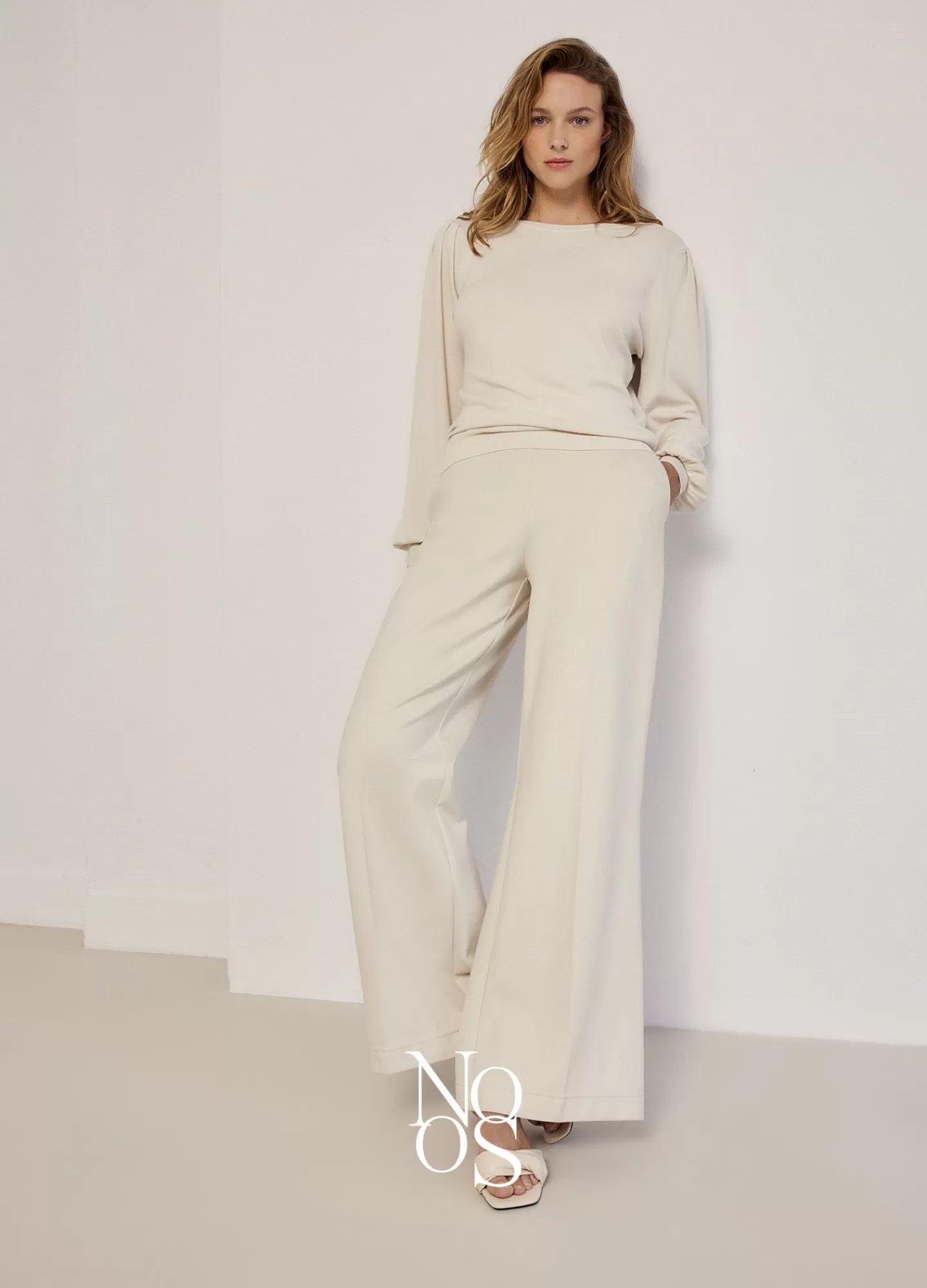 Basics | Broeken & Jumpsuits>Summum Bootcut Broek Crème