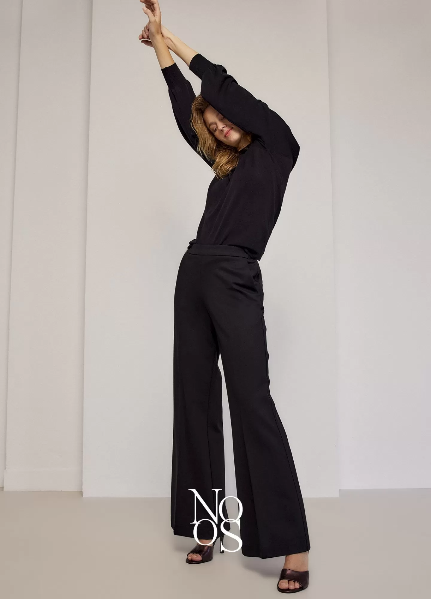 Basics | Broeken & Jumpsuits>Summum Bootcut Broek Zwart