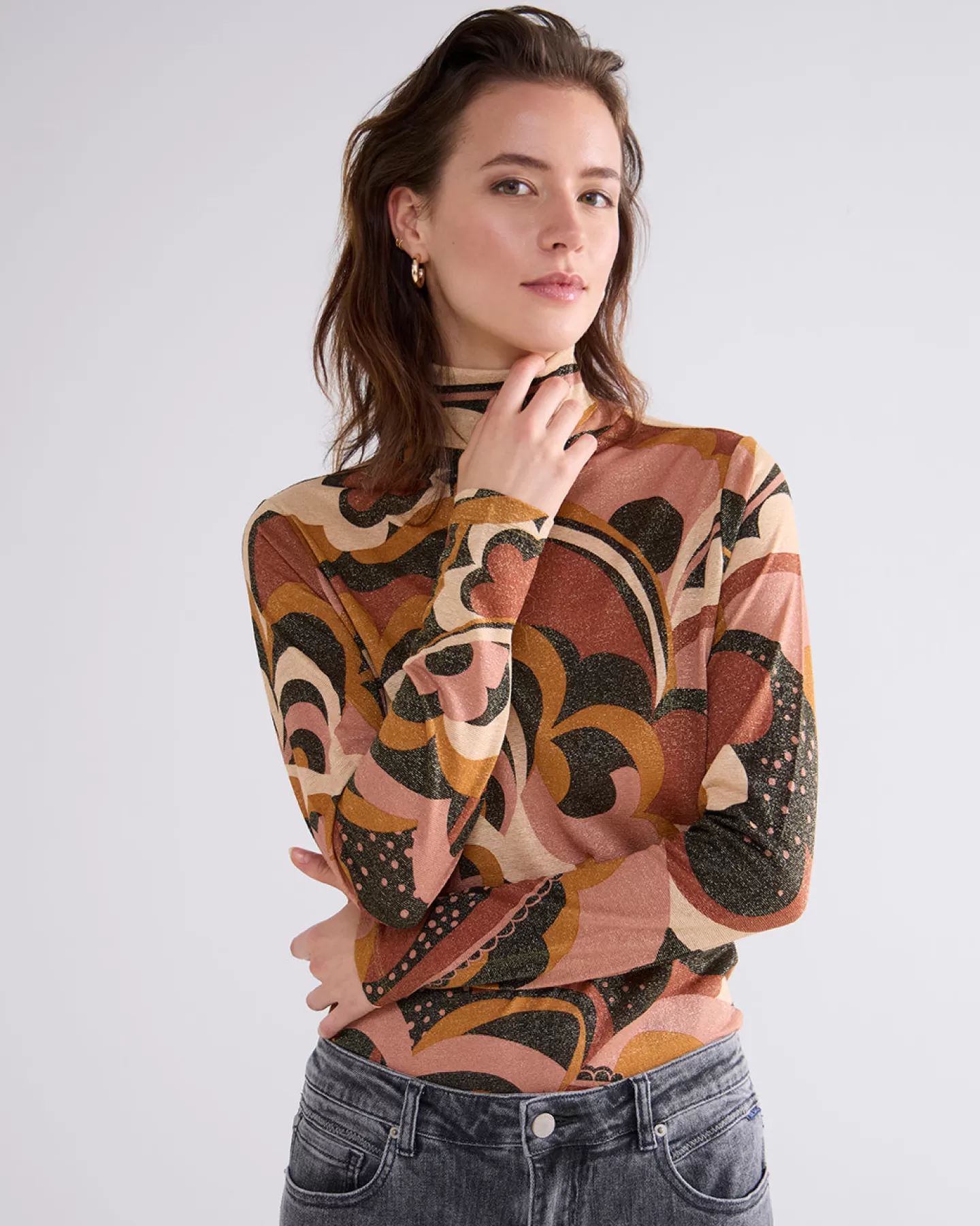 Tops & T-Shirts>Summum Coltrui Met Bloemenprint Multicolor