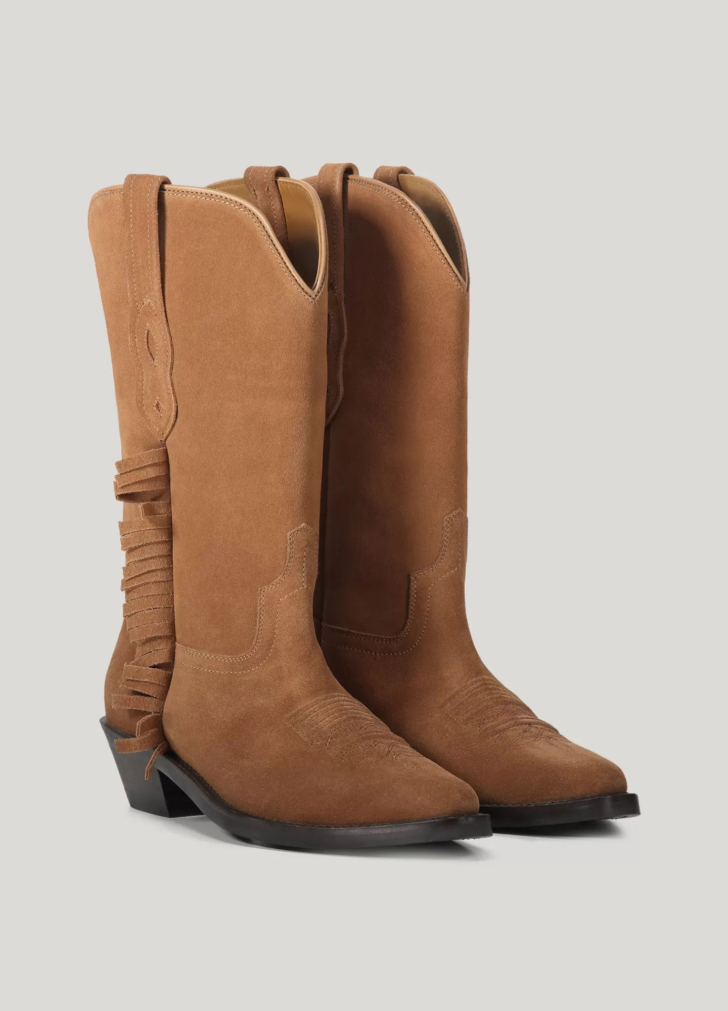 Schoenen>Summum Cowboy Laarzen Met Franjes Bruin