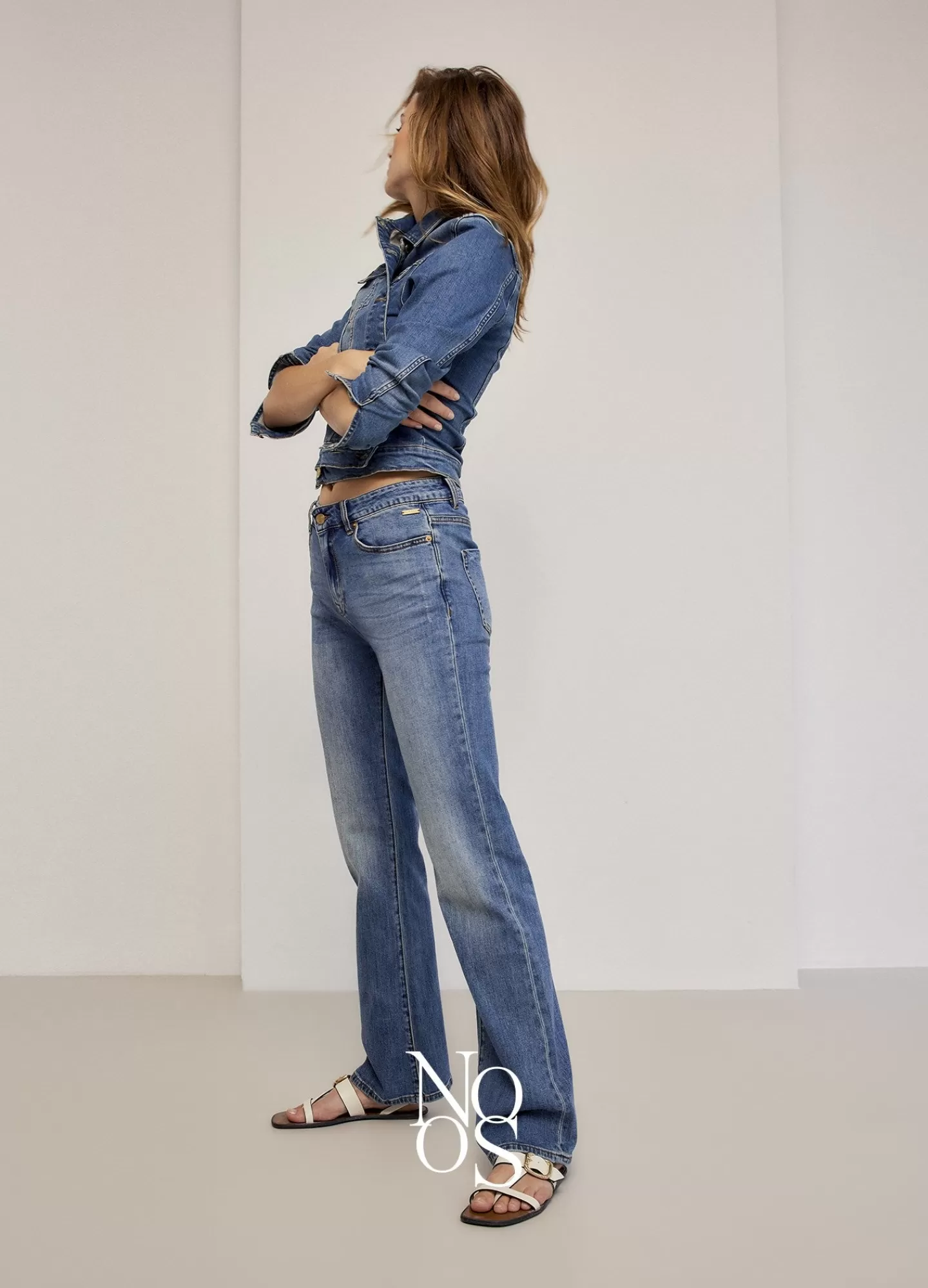 Basics | Jeans>Summum Flared Blue Daze Denim Blauw