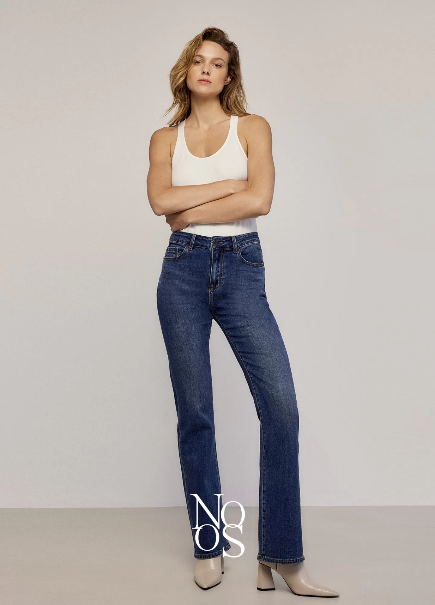 Basics | Jeans>Summum Flared Blue Daze Denim Blauw