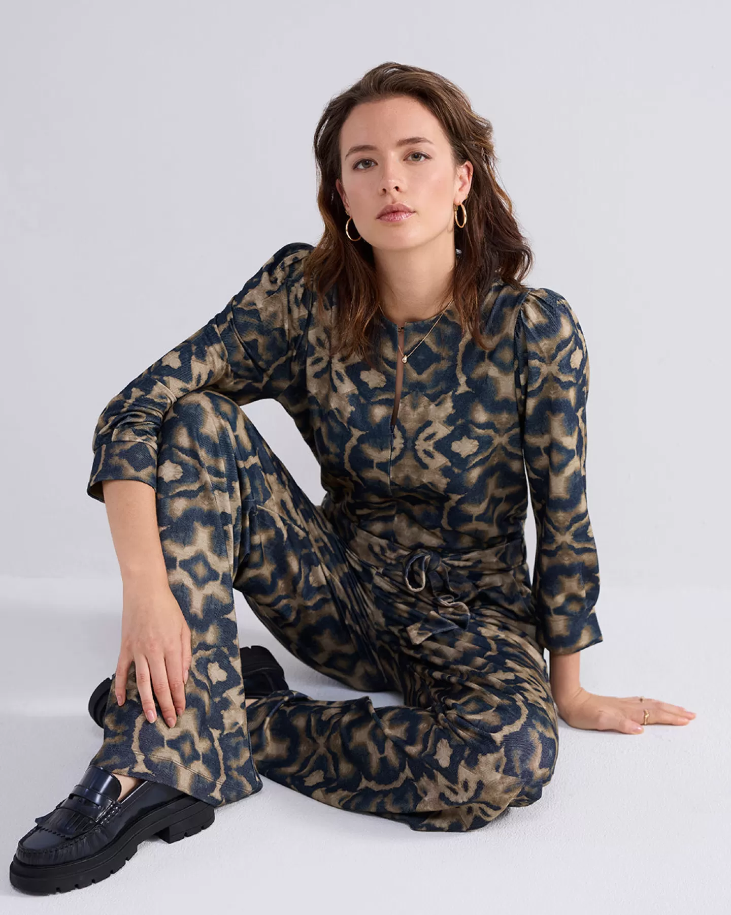 Broeken & Jumpsuits>Summum Jumpsuit Met Print Groen