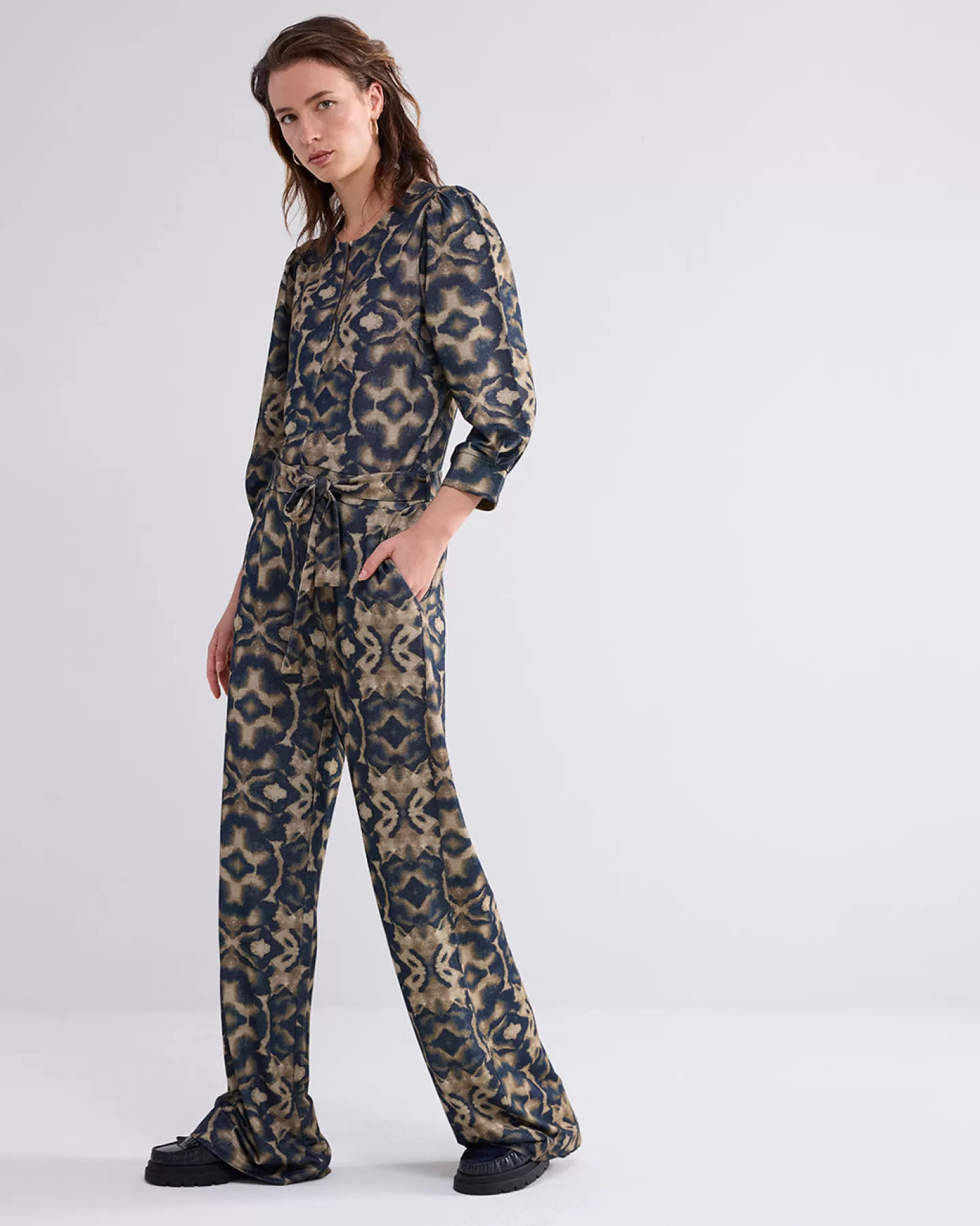 Broeken & Jumpsuits>Summum Jumpsuit Met Print Groen