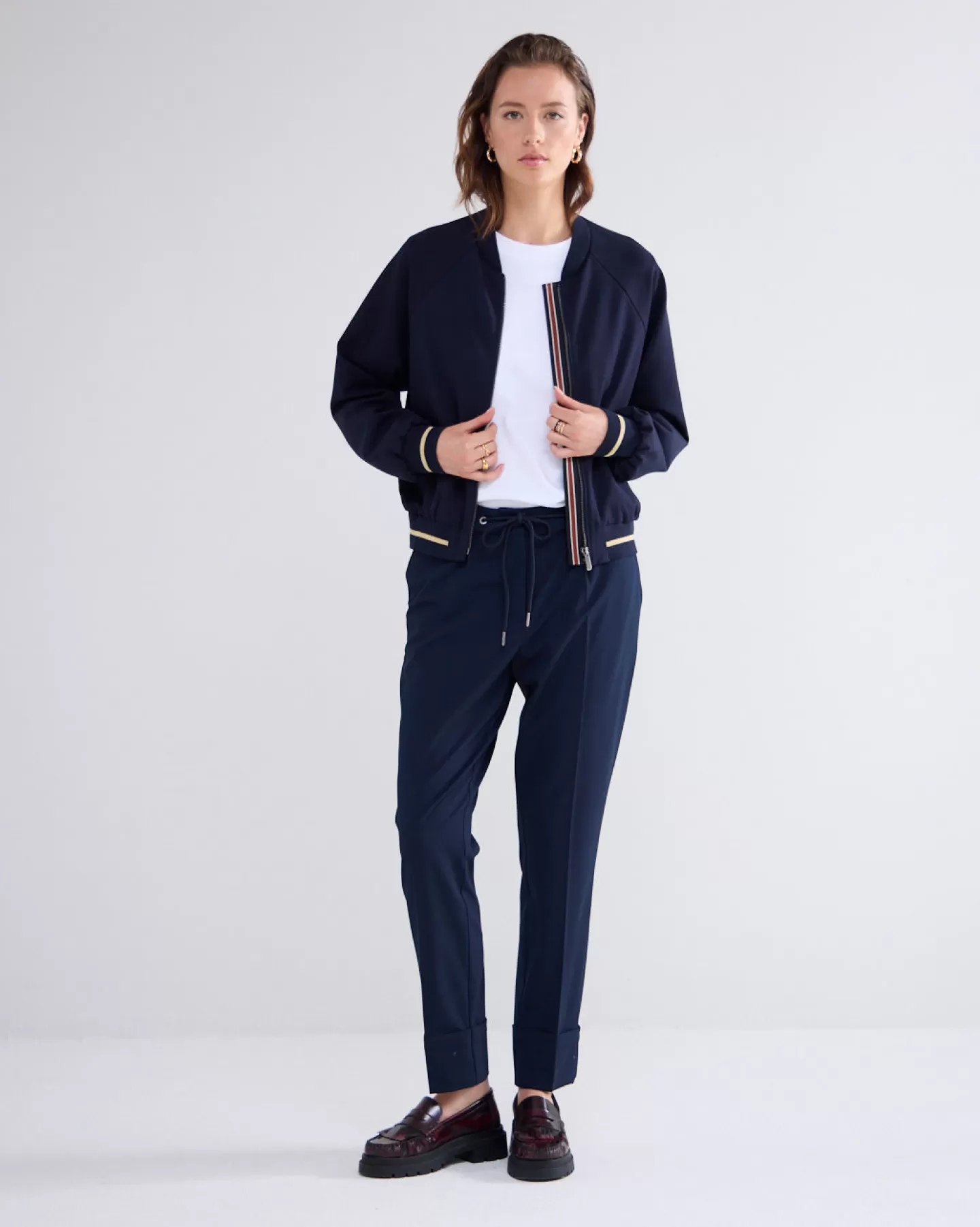 Basics | Blazers & Jasjes>Summum Punto Milano Bomber Blauw