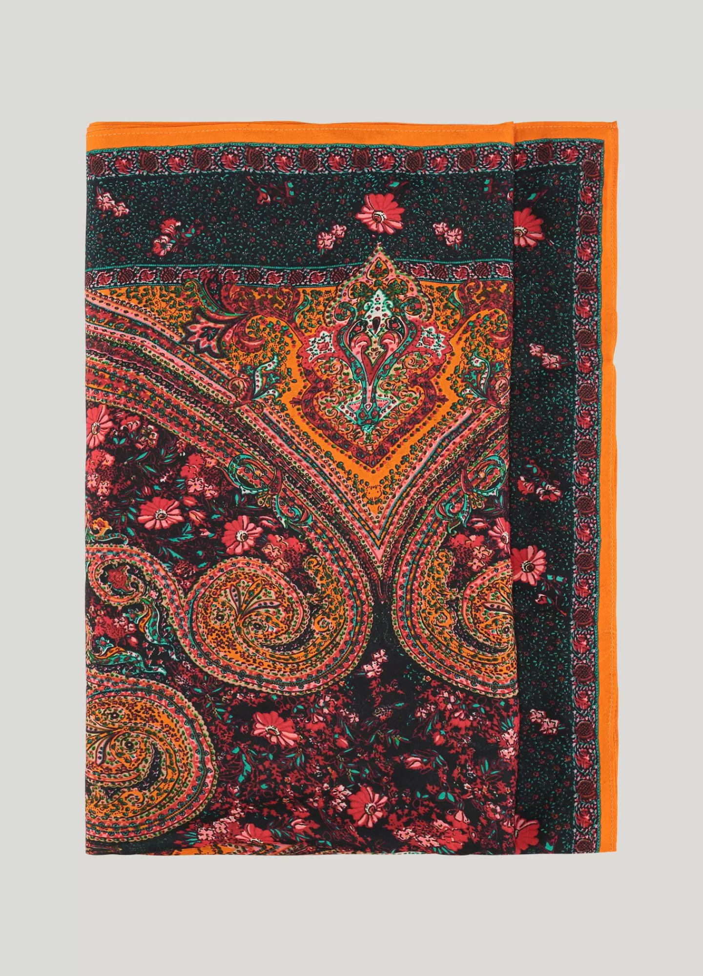 Accessoires>Summum Satijnen Sjaal Paisley Multicolor