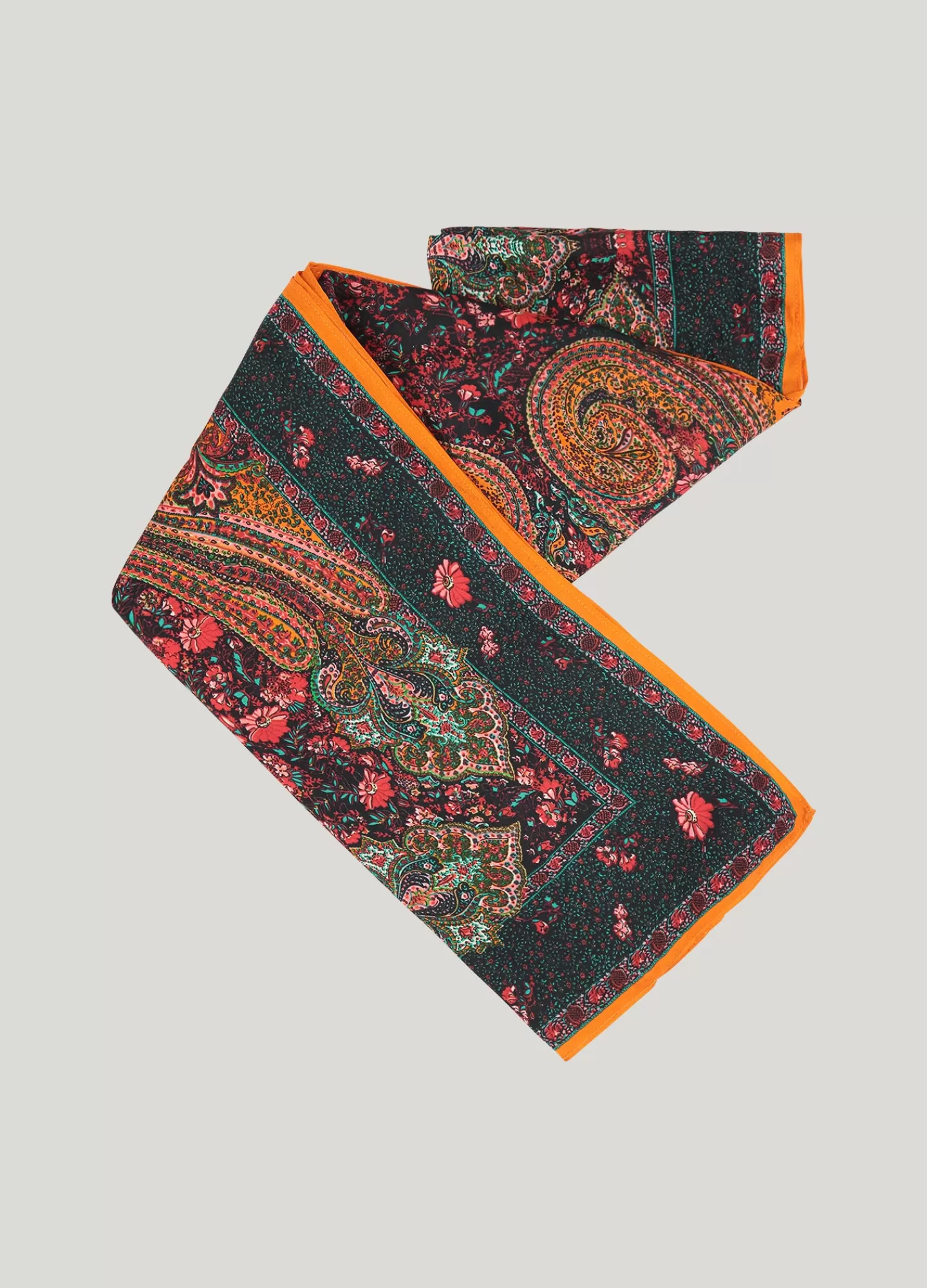 Accessoires>Summum Satijnen Sjaal Paisley Multicolor