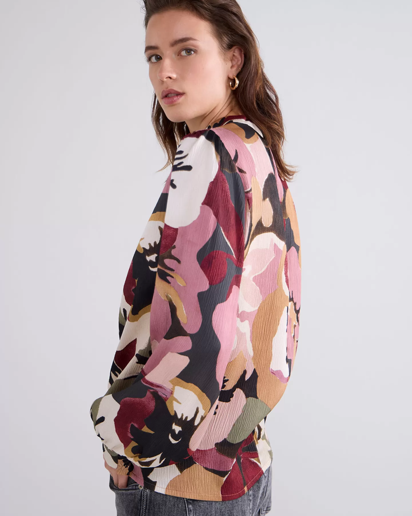 Blouses | Tops & T-Shirts>Summum Top Met Bloemenprint Multicolor