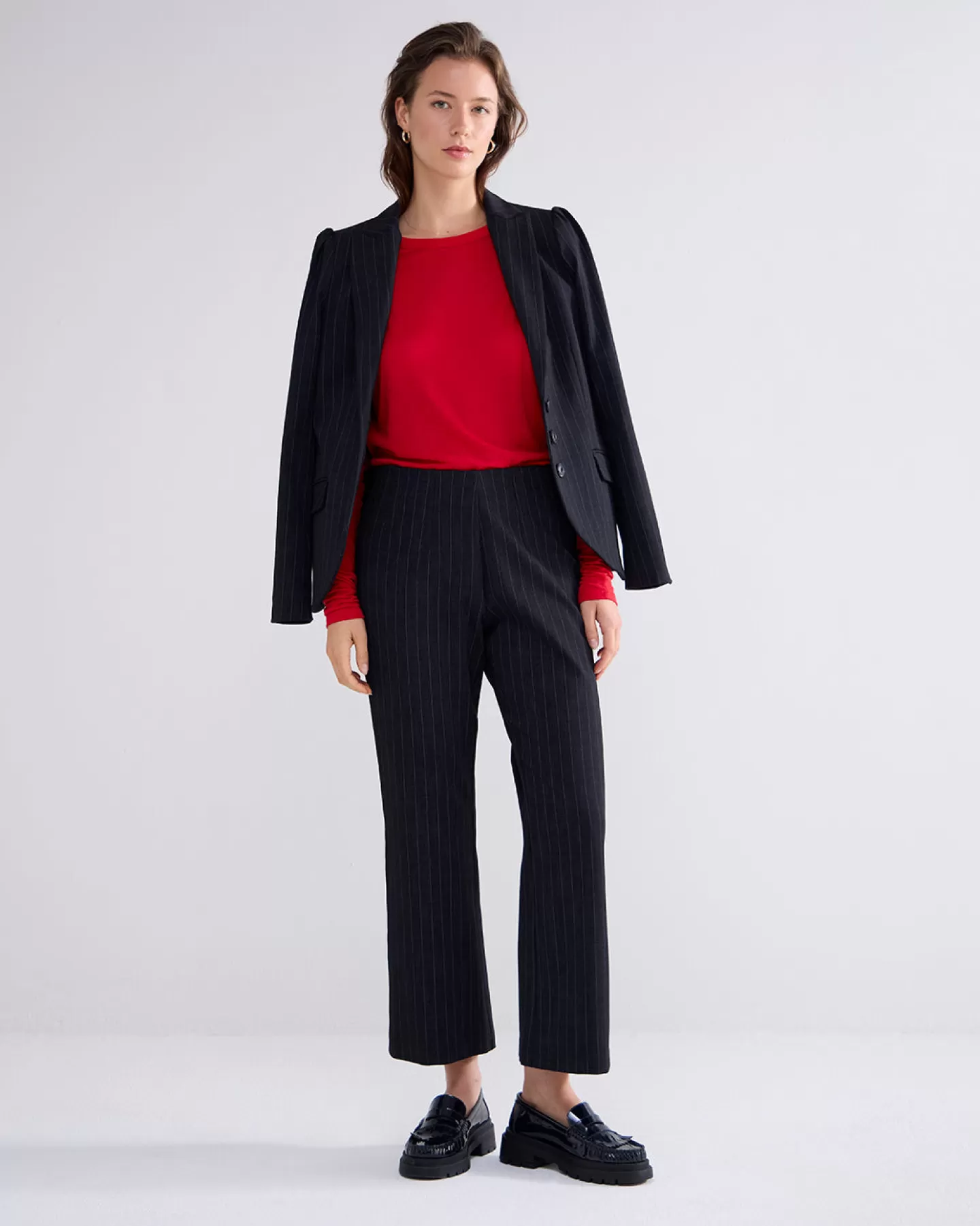 Blazers & Jasjes>Summum Top Viscose-wol Mix Rood